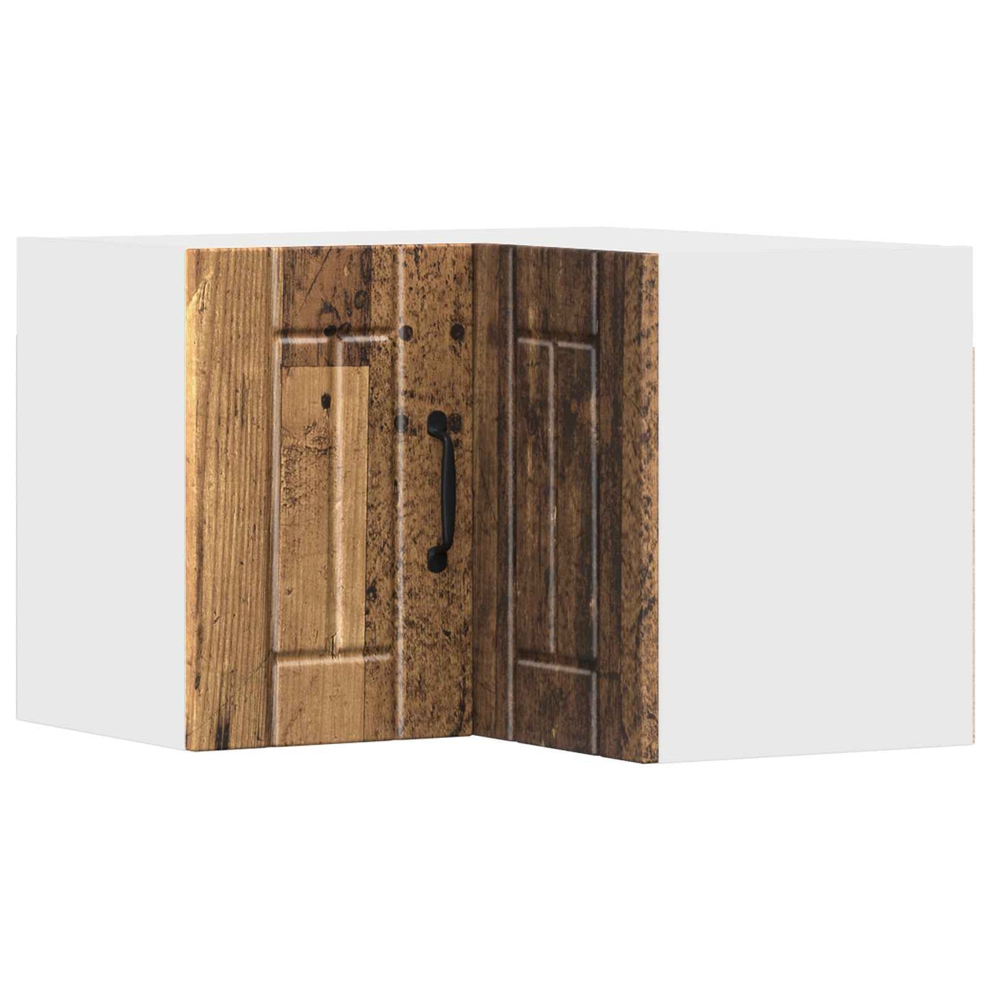 Mobile angolare per parete LUCCA Legno antico 57 x 57 x 40 cm