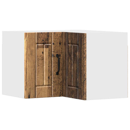 Mobile angolare per parete LUCCA Legno antico 57 x 57 x 40 cm