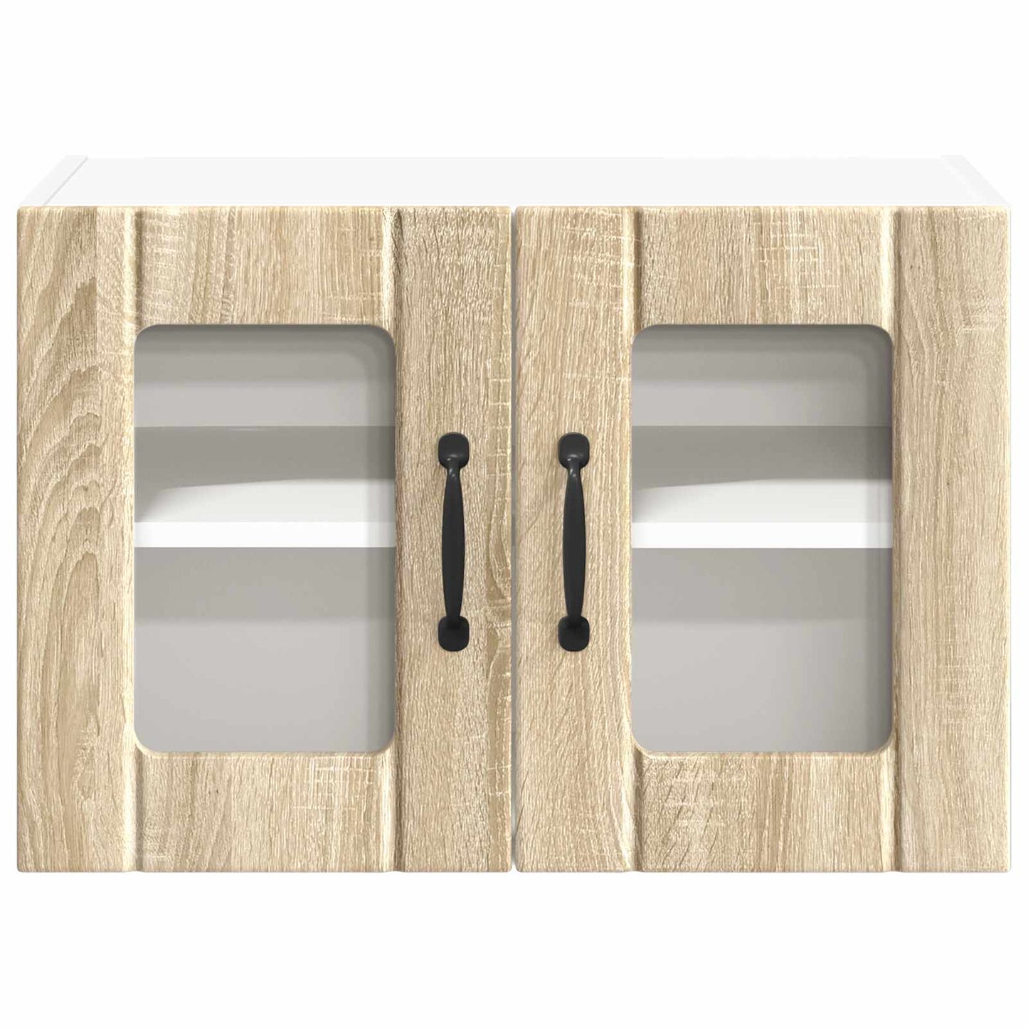 Mobile in vetro da parete LUCCA 2 pcs Rovere Sonoma