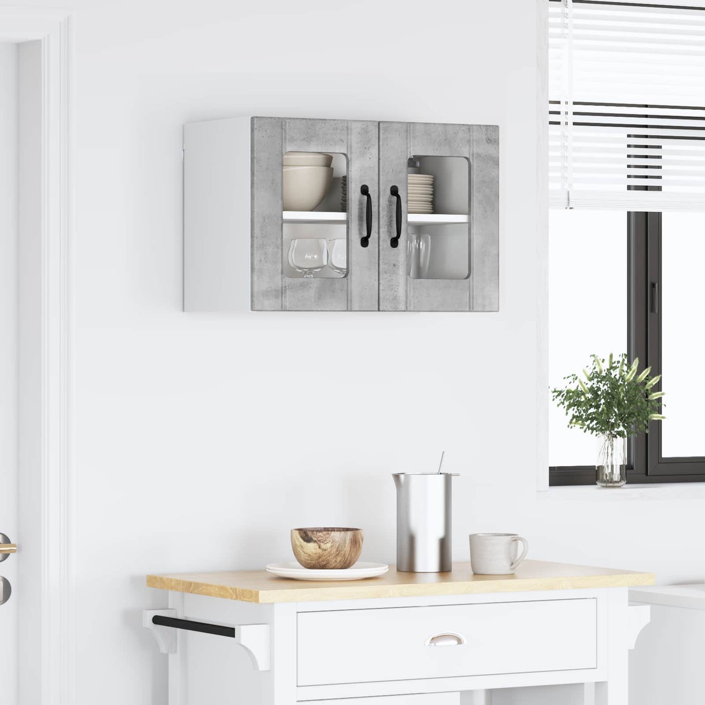 Pannello lavastoviglie Lucca Grigio Cemento 60 x 31 x 40 cm | homemem39