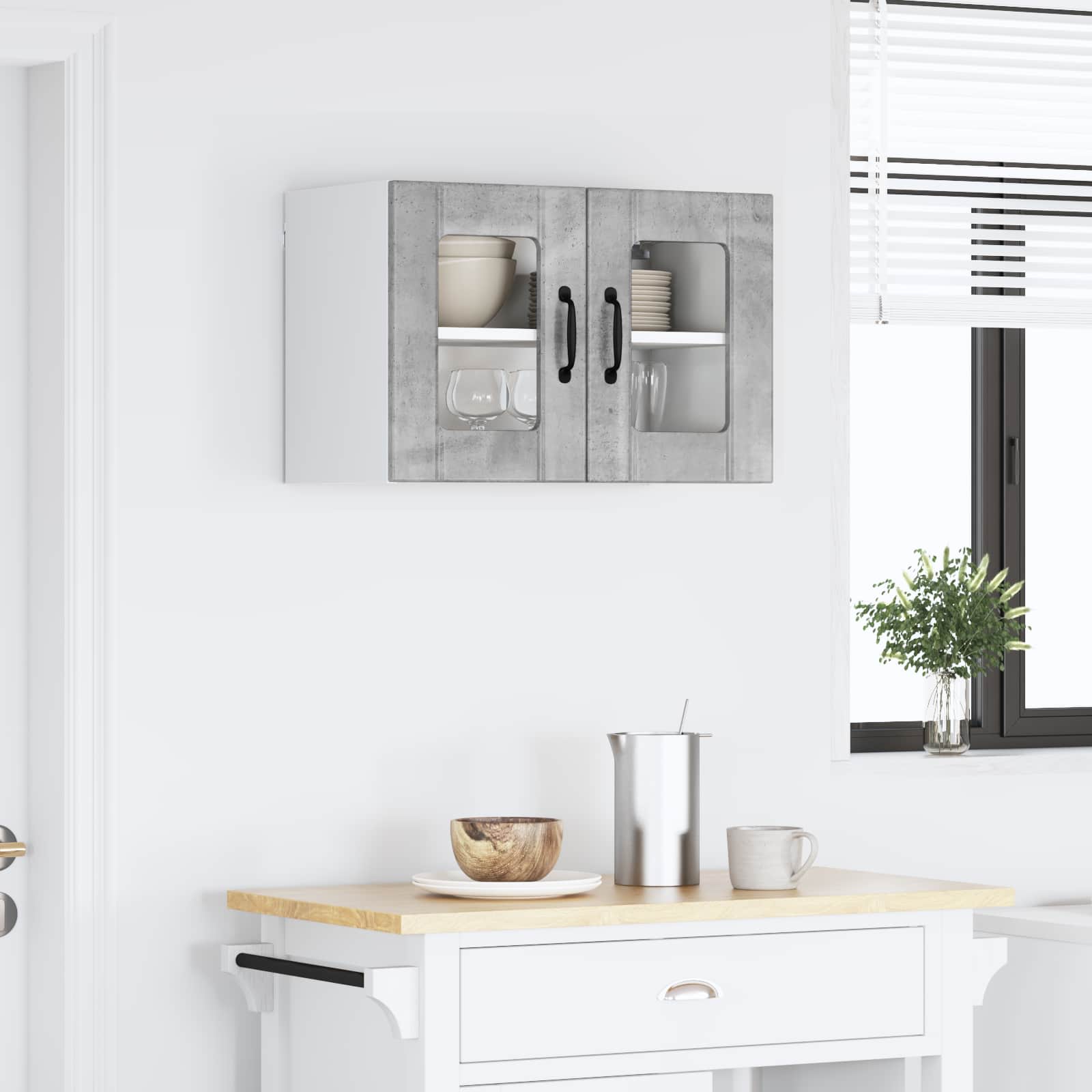 Pannello lavastoviglie Lucca Grigio Cemento 60 x 31 x 40 cm | homemem39