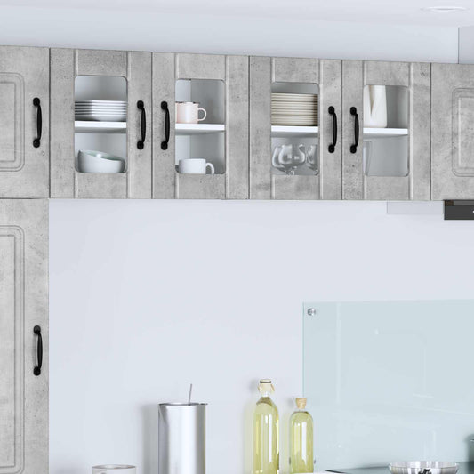 Pannello lavastoviglie Lucca 2 pcs Grigio Cemento | homemem39