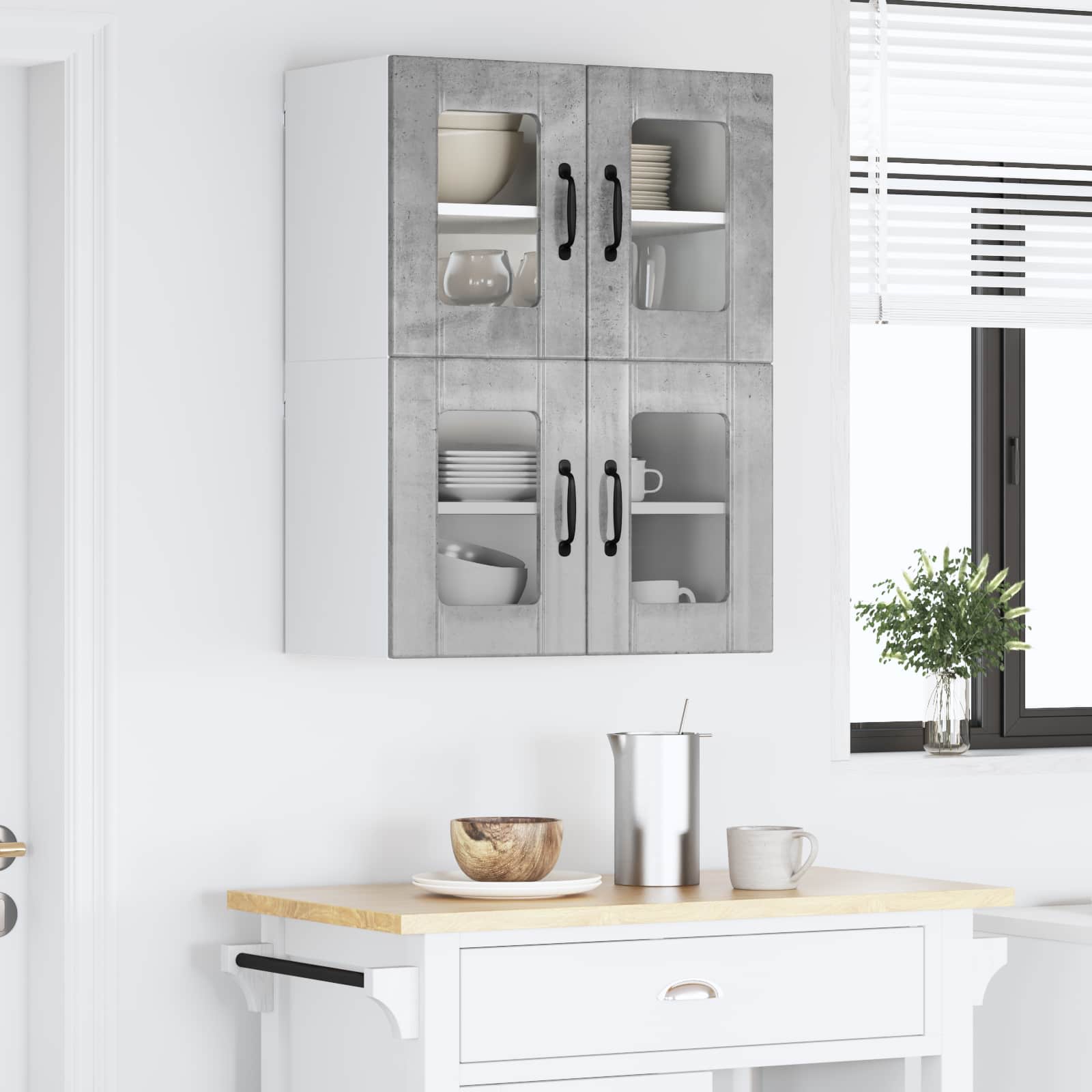 Pannello lavastoviglie Lucca 2 pcs Grigio Cemento | homemem39