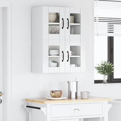 Pannello lavastoviglie Lucca 2 pcs Bianco Lucido | homemem39