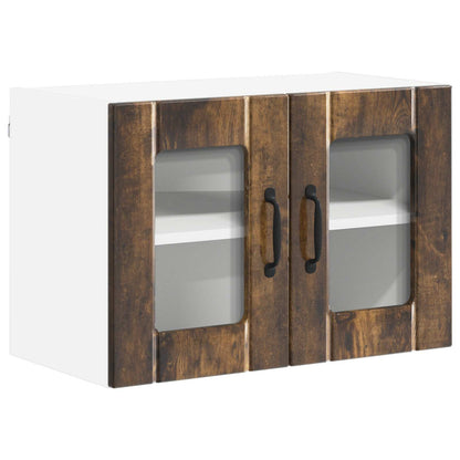 Mobile in vetro da parete LUCCA Rovere Fumo 60 x 31 x 40 cm