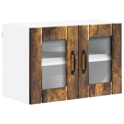 Mobile in vetro da parete LUCCA Rovere Fumo 60 x 31 x 40 cm