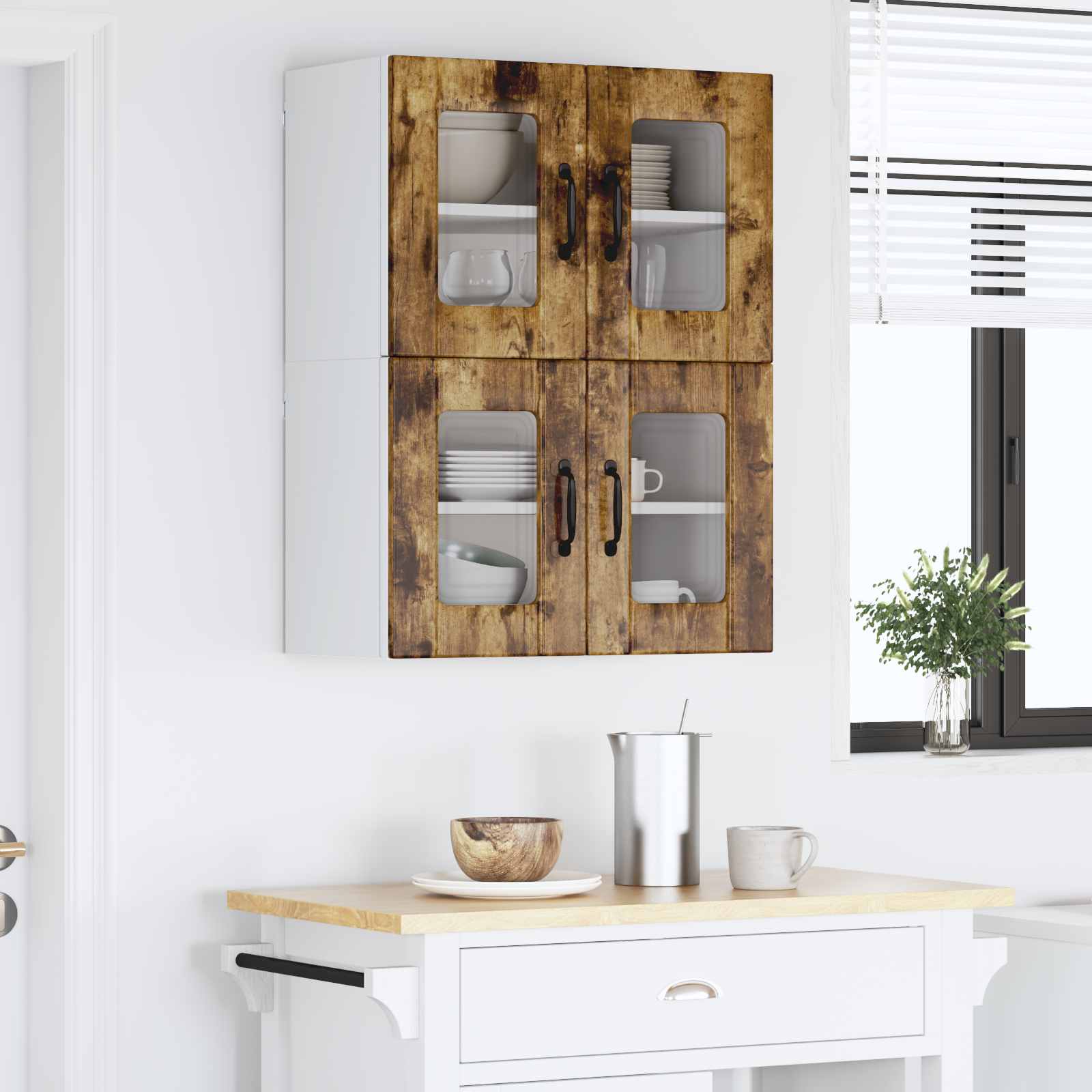 Pannello lavastoviglie Lucca 2 pcs Rovere Fumo 60 x 31 x 40 cm | homemem39