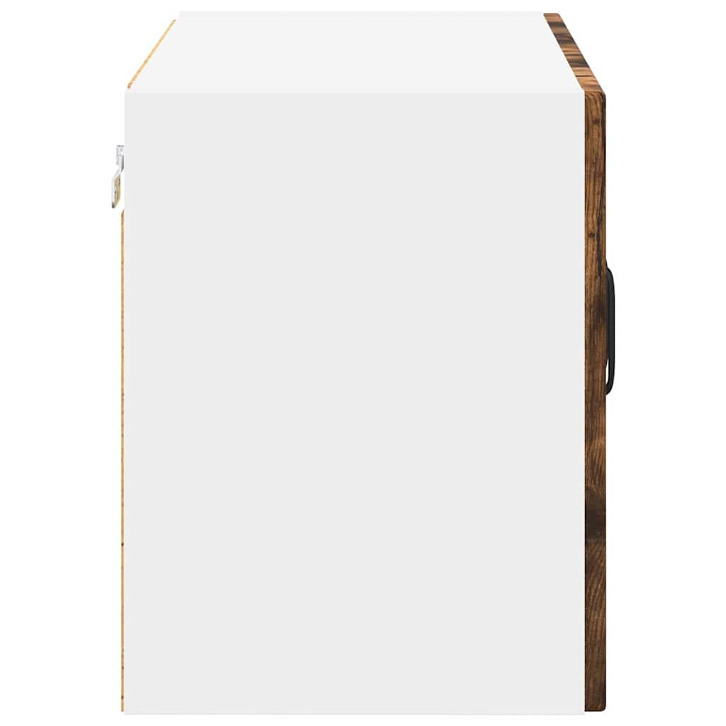 Mobile in vetro da parete LUCCA 2 pcs Rovere Fumo