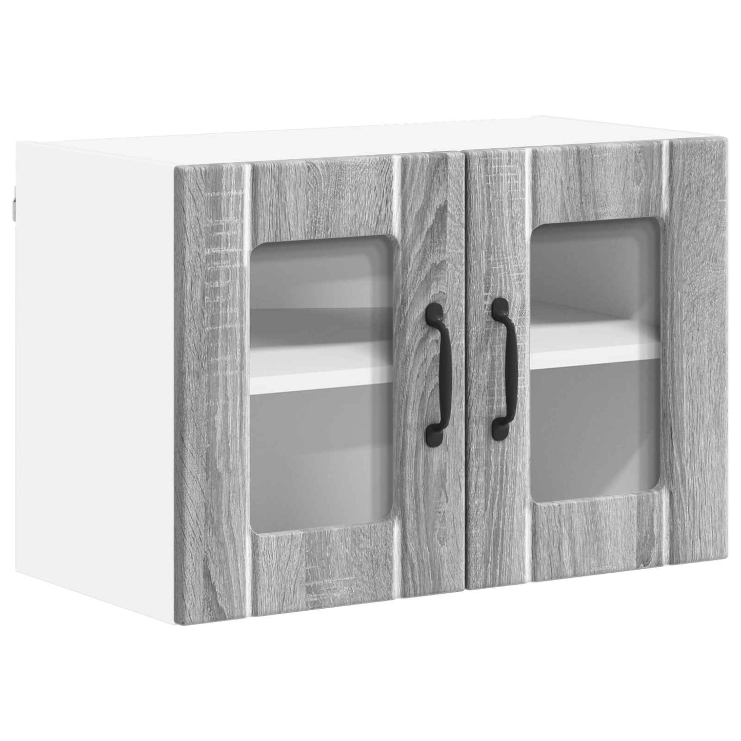 Mobile in vetro da parete LUCCA Grigio Sonoma 60 x 31 x 40 cm