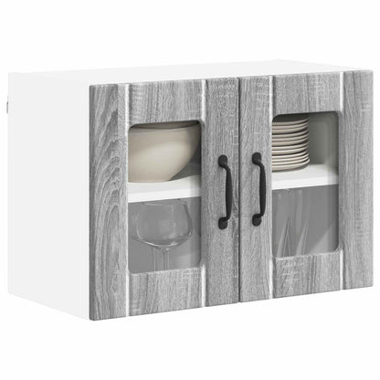 Mobile in vetro da parete LUCCA Grigio Sonoma 60 x 31 x 40 cm