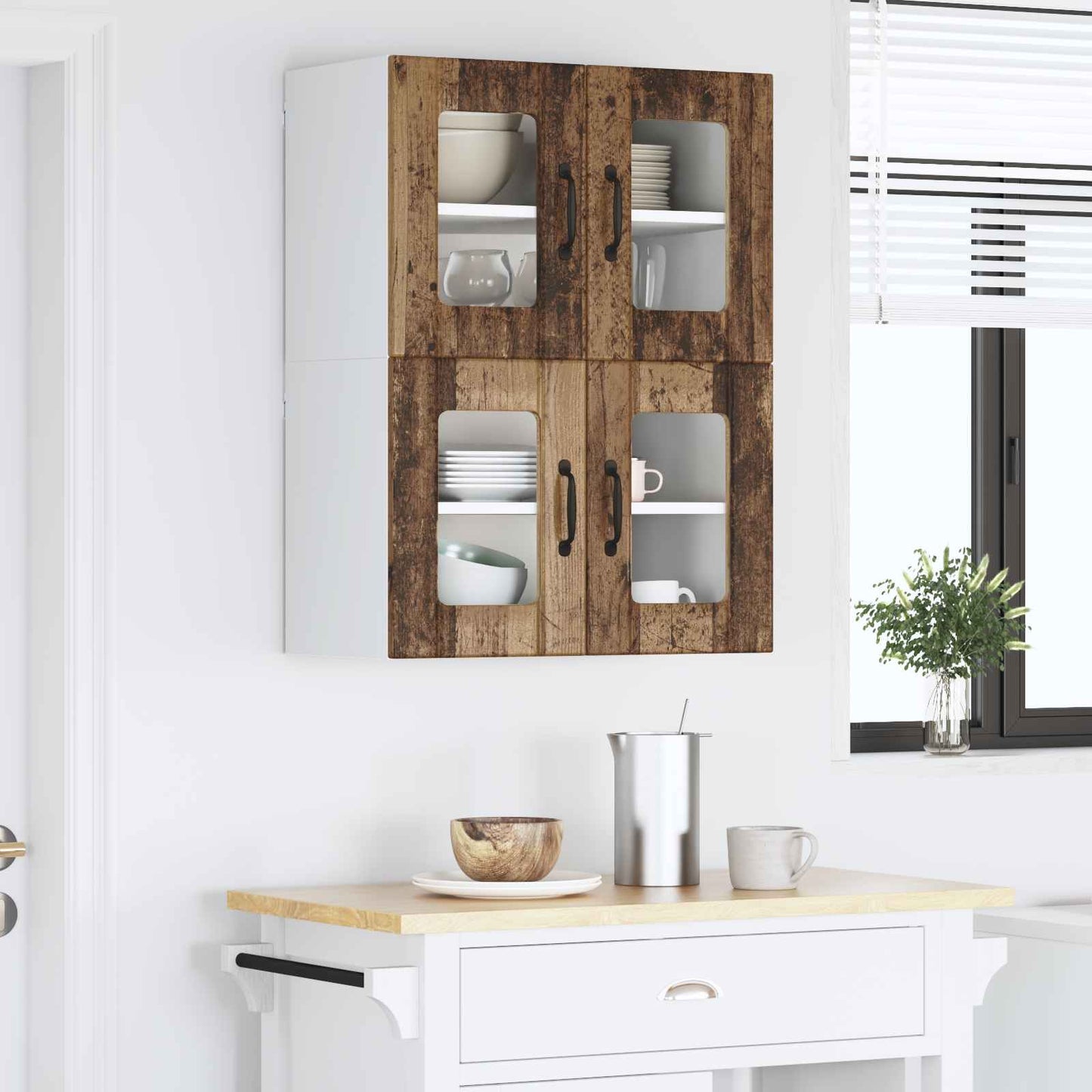 Pannello lavastoviglie Lucca 2 pcs Legno antico 60 x 31 x 40 cm | homemem39
