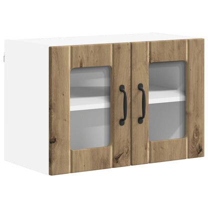 Mobile in vetro da parete LUCCA 2 pcs Rovere Artigianale