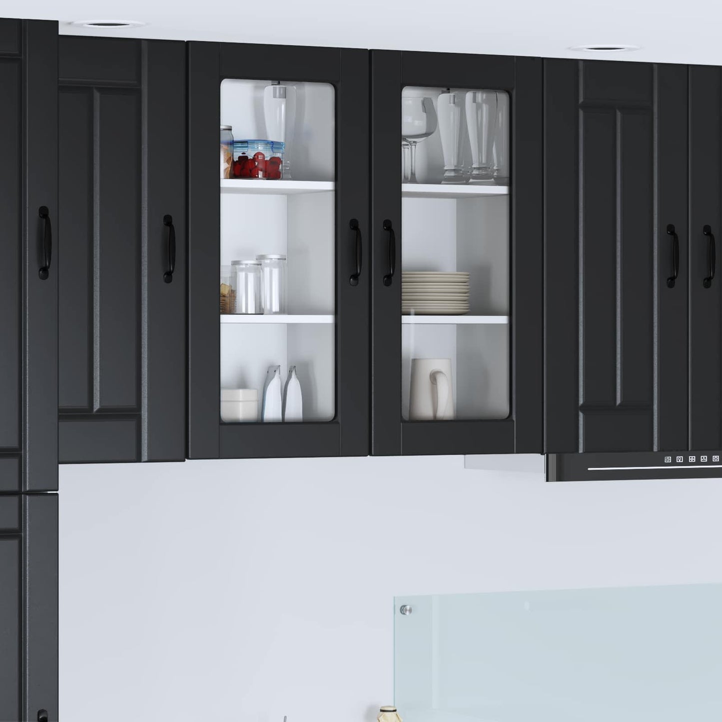 Pannello lavastoviglie Lucca 2 pcs Nero 40 x 31 x 80 cm | homemem39
