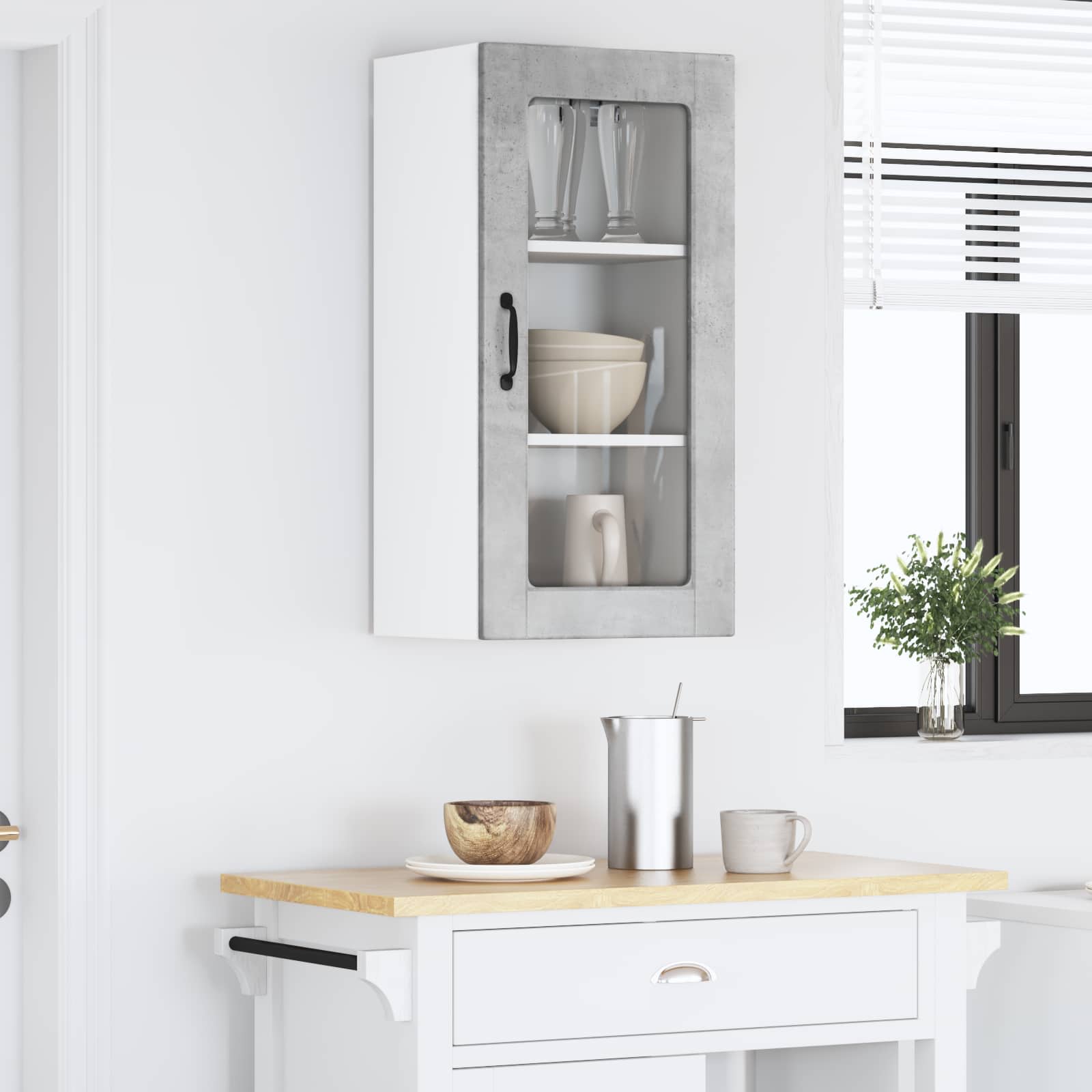 Pannello lavastoviglie Lucca Grigio Cemento 40 x 31 x 80 cm | homemem39