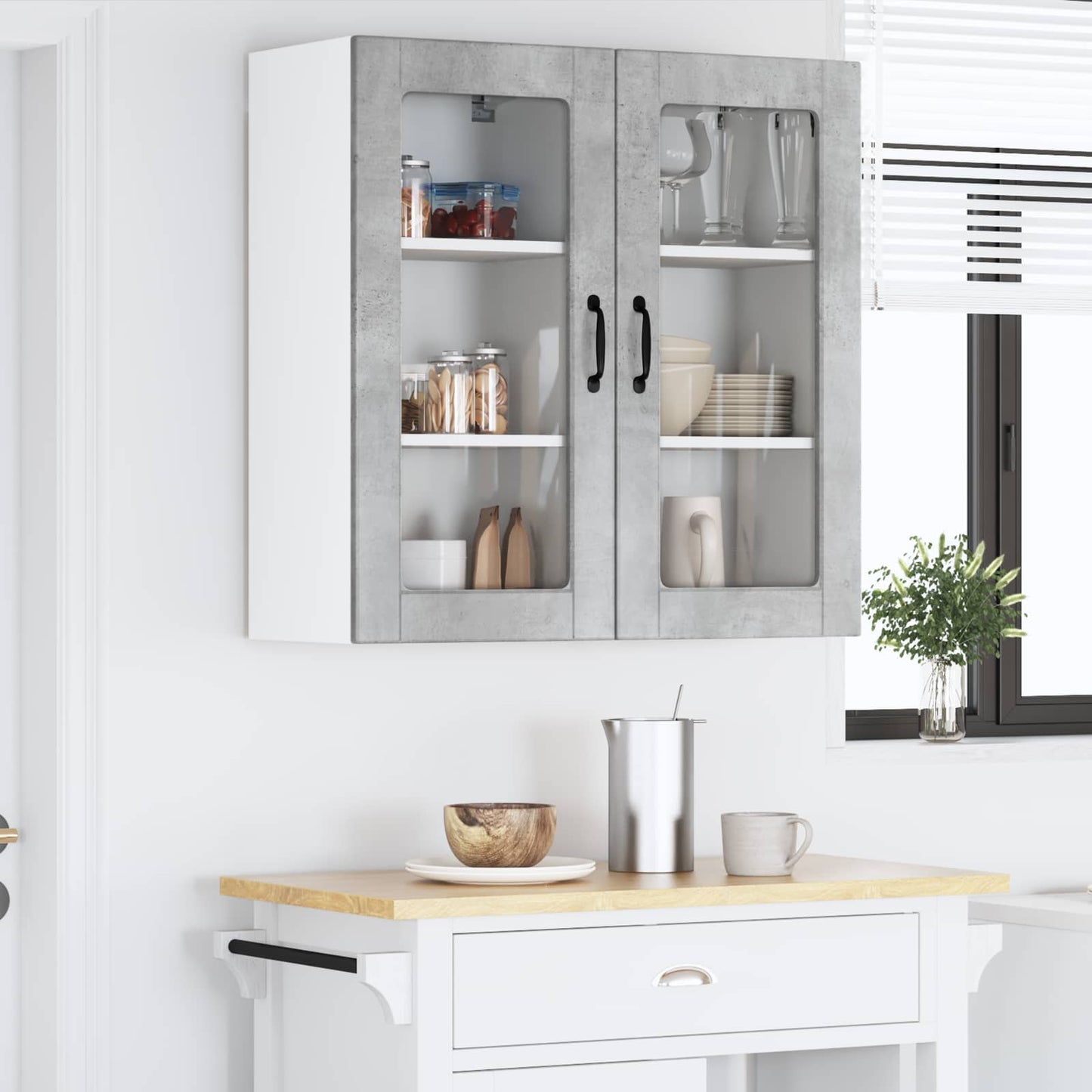 Pannello lavastoviglie Lucca 2 pcs Grigio Cemento | homemem39