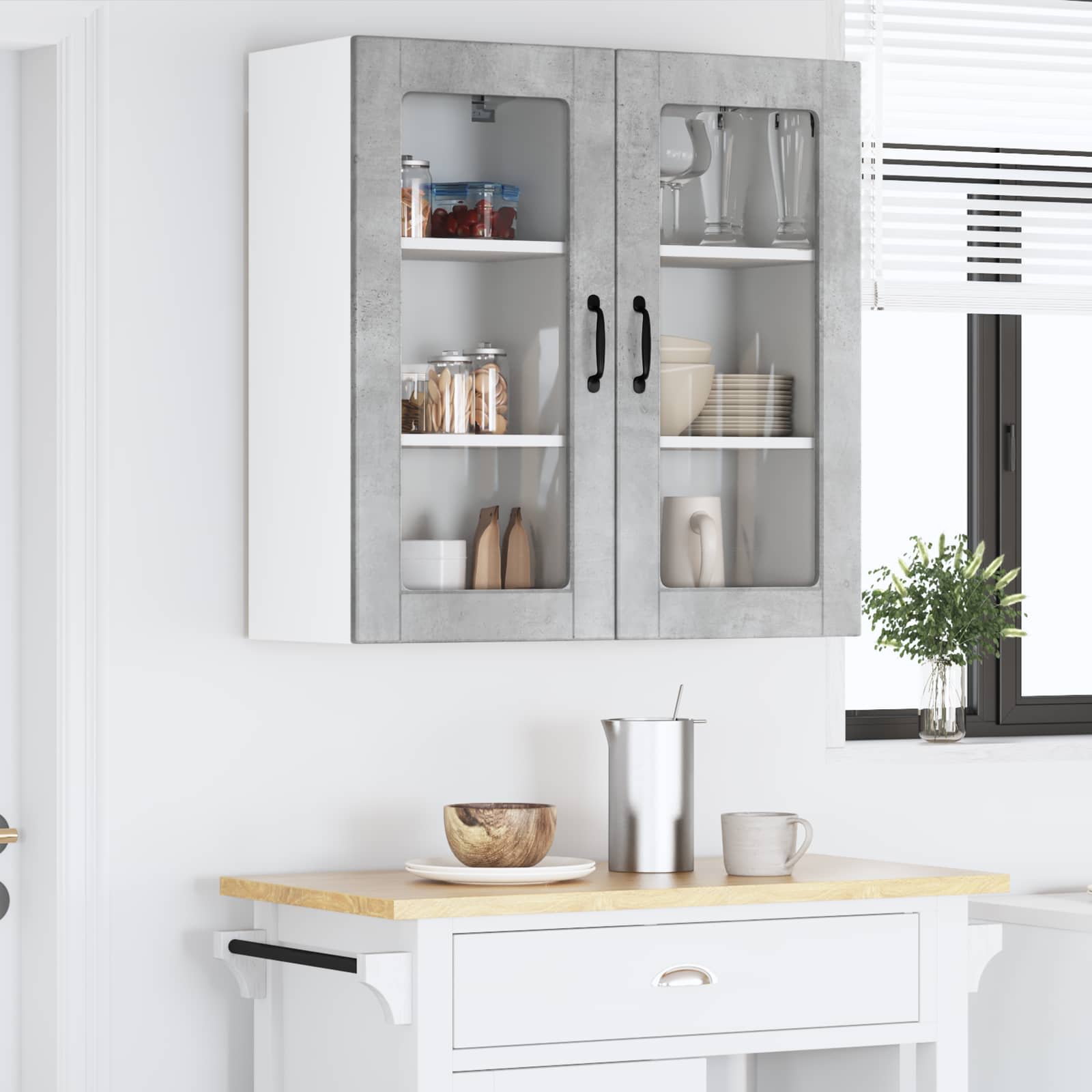 Pannello lavastoviglie Lucca 2 pcs Grigio Cemento | homemem39