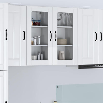 Pannello lavastoviglie Lucca 2 pcs Bianco Lucido | homemem39