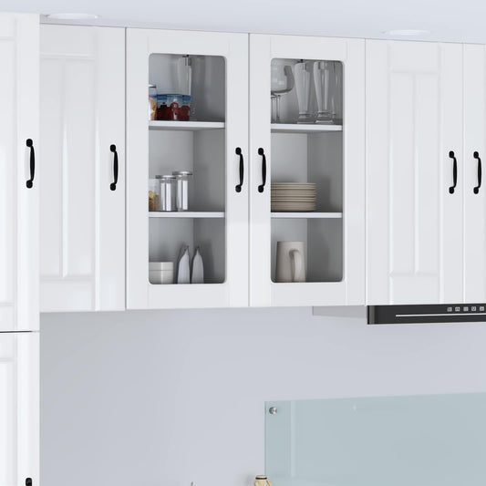 Pannello lavastoviglie Lucca 2 pcs Bianco Lucido | homemem39