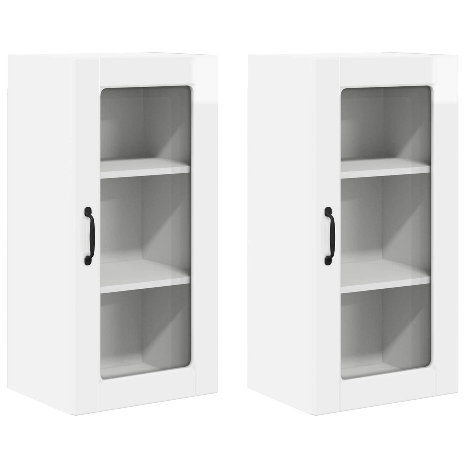 Pannello lavastoviglie Lucca 2 pcs Bianco Lucido | homemem39