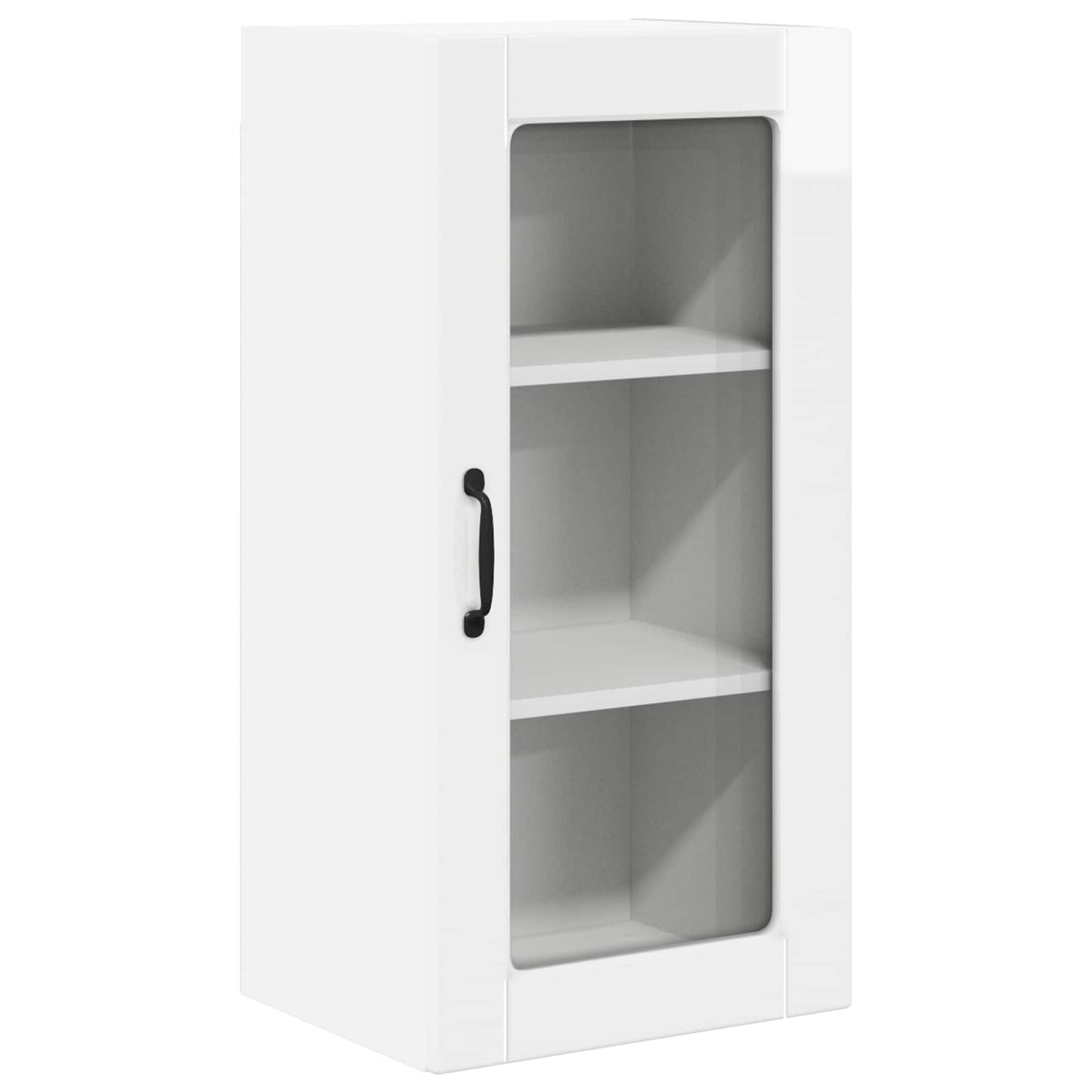 Mobile in vetro da parete LUCCA 2 pcs Bianco Lucido