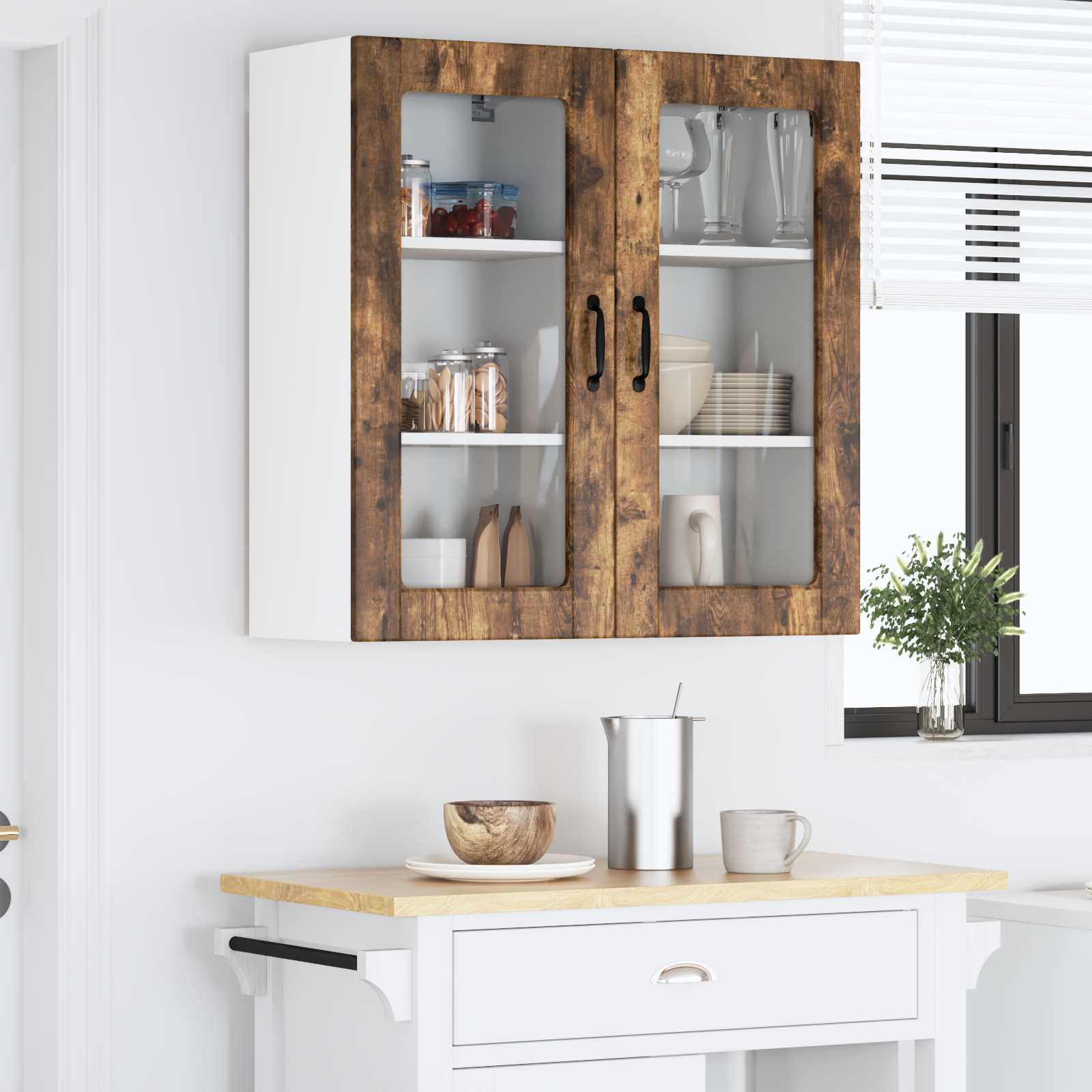 Pannello lavastoviglie Lucca 2 pcs Rovere Fumo 40 x 31 x 80 cm | homemem39