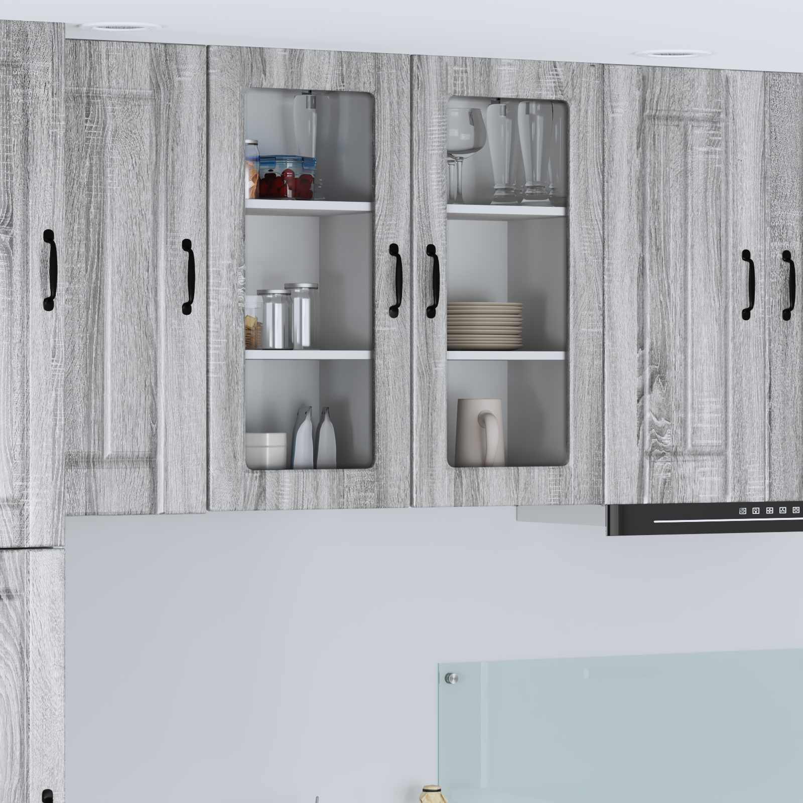 Pannello lavastoviglie Lucca 2 pcs Grigio Sonoma | homemem39