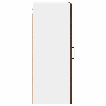 Mobile in vetro da parete LUCCA Rovere Marrone 40 x 31 x 80 cm