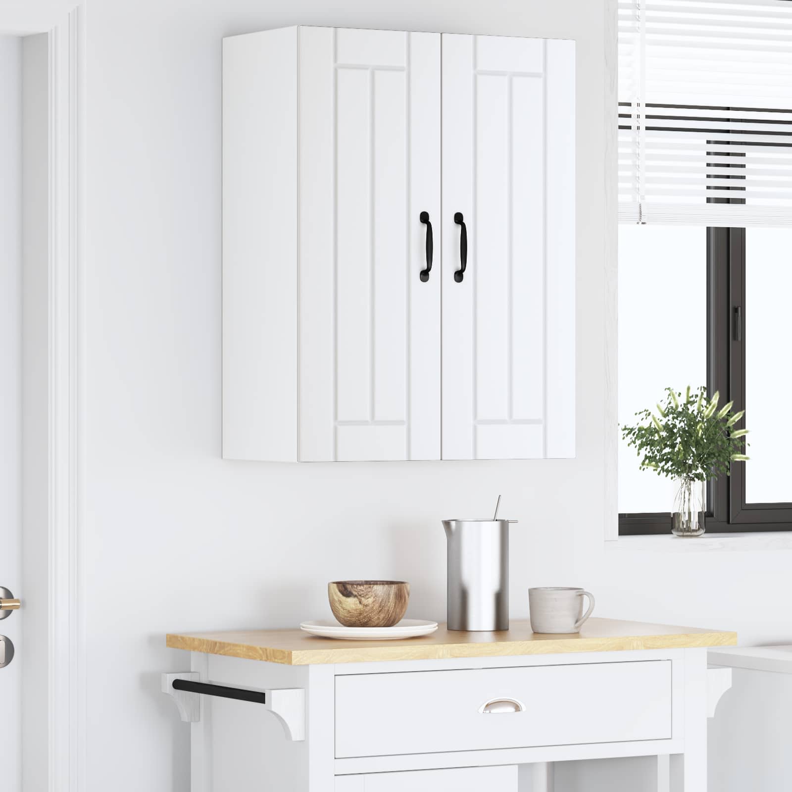 Pannello lavastoviglie Lucca 2 pcs Bianco 30 x 31 x 80 cm | homemem39