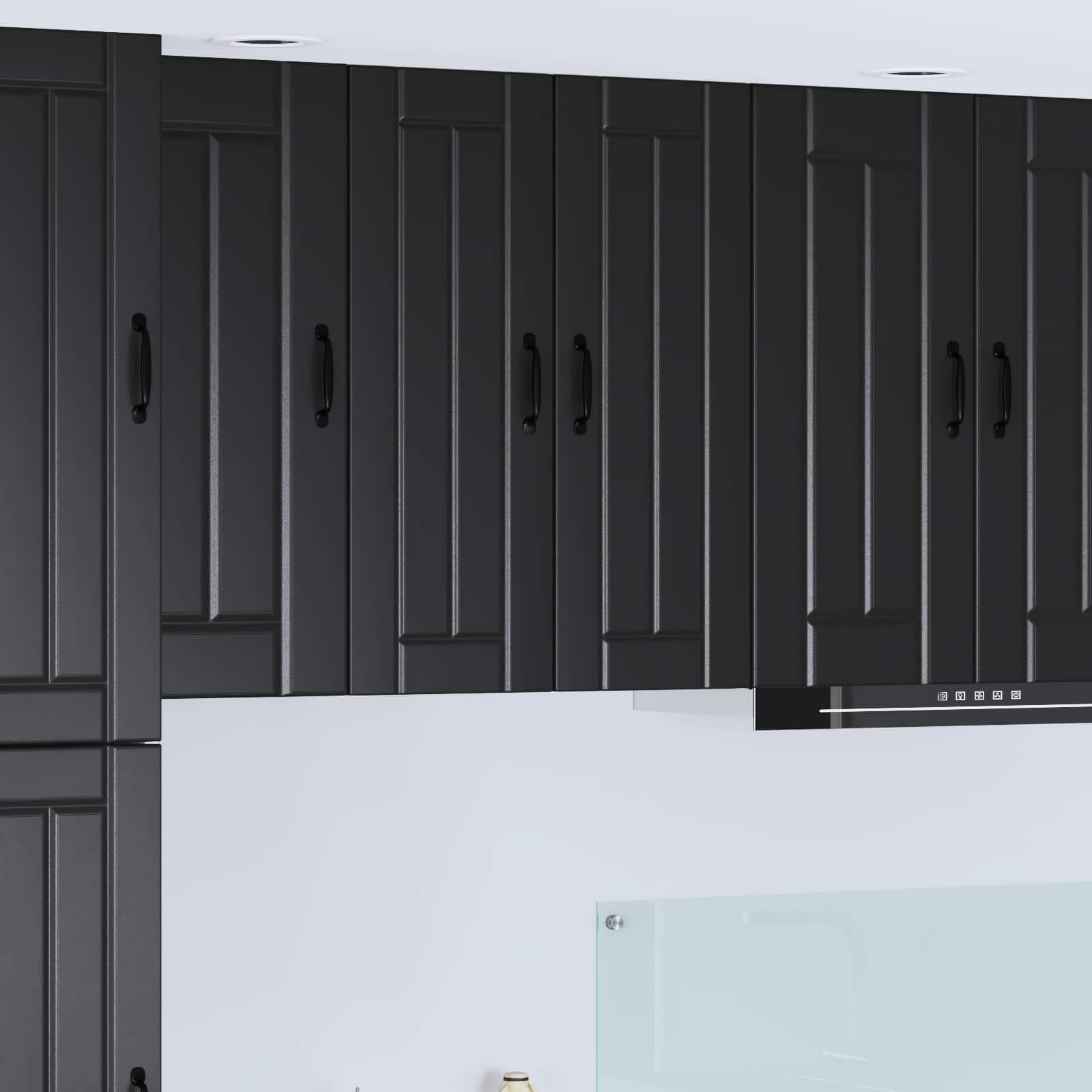 Pannello lavastoviglie Lucca 2 pcs Nero 30 x 31 x 80 cm | homemem39