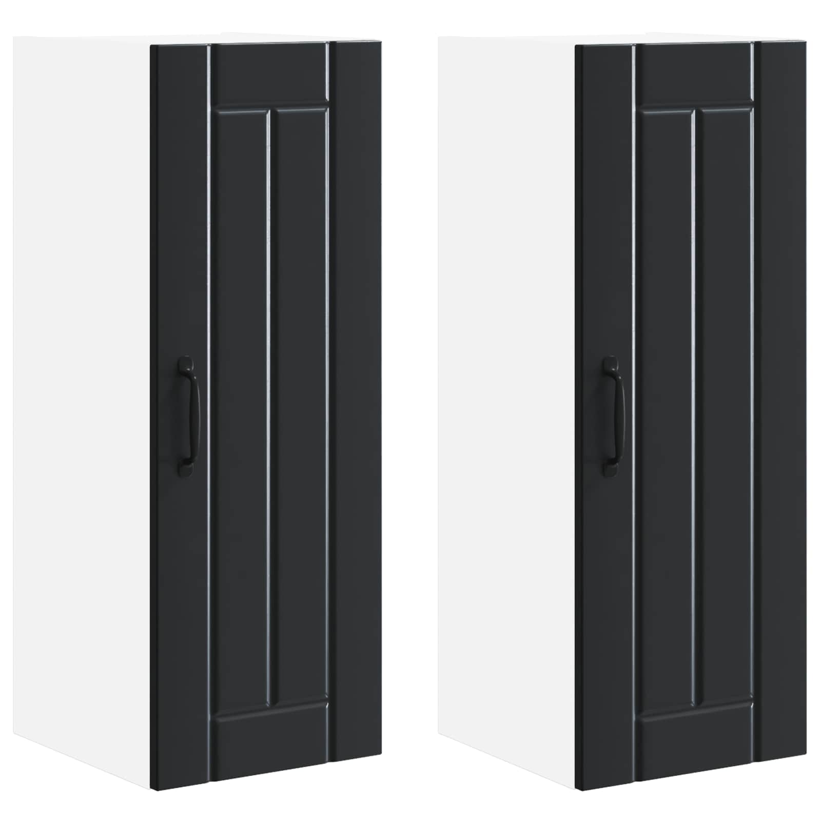 Pannello lavastoviglie Lucca 2 pcs Nero 30 x 31 x 80 cm | homemem39