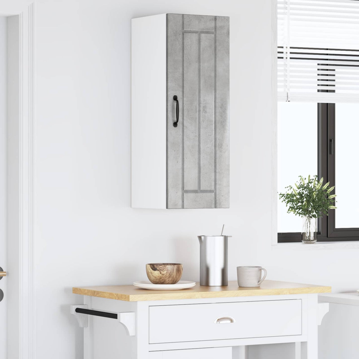 Pannello lavastoviglie Lucca Grigio Cemento 30 x 31 x 80 cm | homemem39