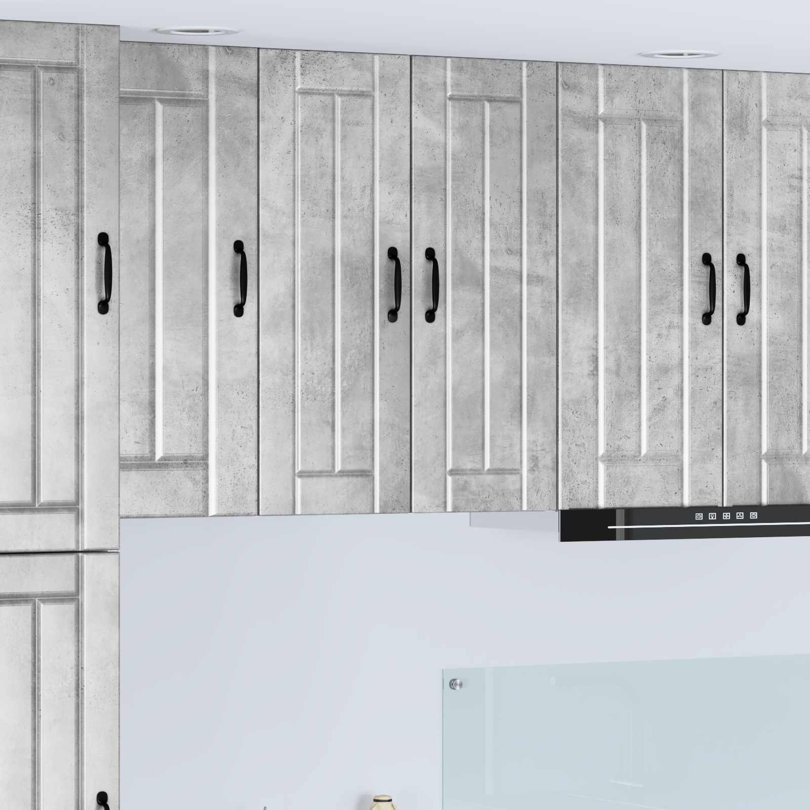 Armadietto a muro LUCCA 2 pcs Grigio Cemento 30 x 31 x 80 cm | homemem39