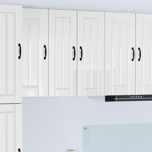 Armadietto a muro LUCCA 2 pcs Bianco Lucido 30 x 31 x 80 cm | homemem39