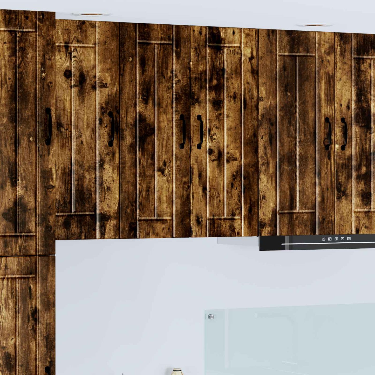 Armadietto a muro LUCCA 2 pcs Rovere Fumo 30 x 31 x 80 cm