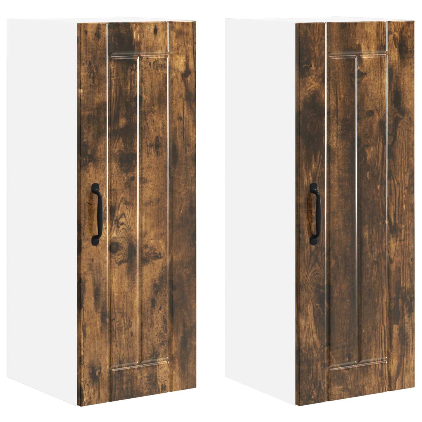 Armadietto a muro LUCCA 2 pcs Rovere Fumo 30 x 31 x 80 cm | homemem39