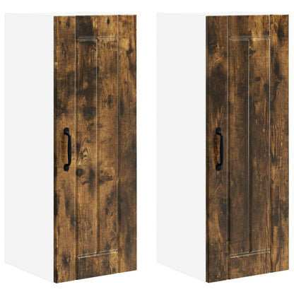 Armadietto a muro LUCCA 2 pcs Rovere Fumo 30 x 31 x 80 cm