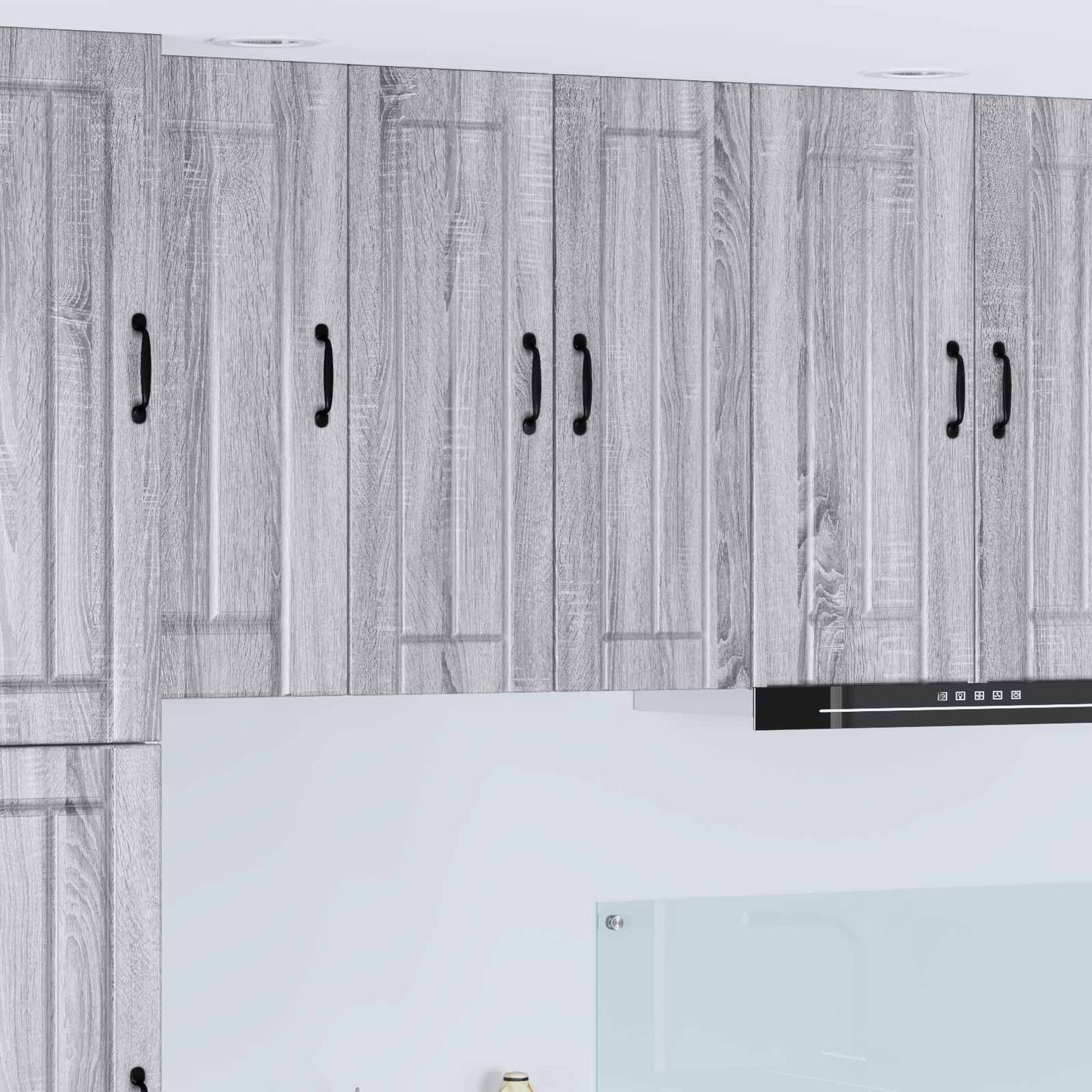 Armadietto a muro LUCCA 2 pcs Grigio Sonoma 30 x 31 x 80 cm | homemem39