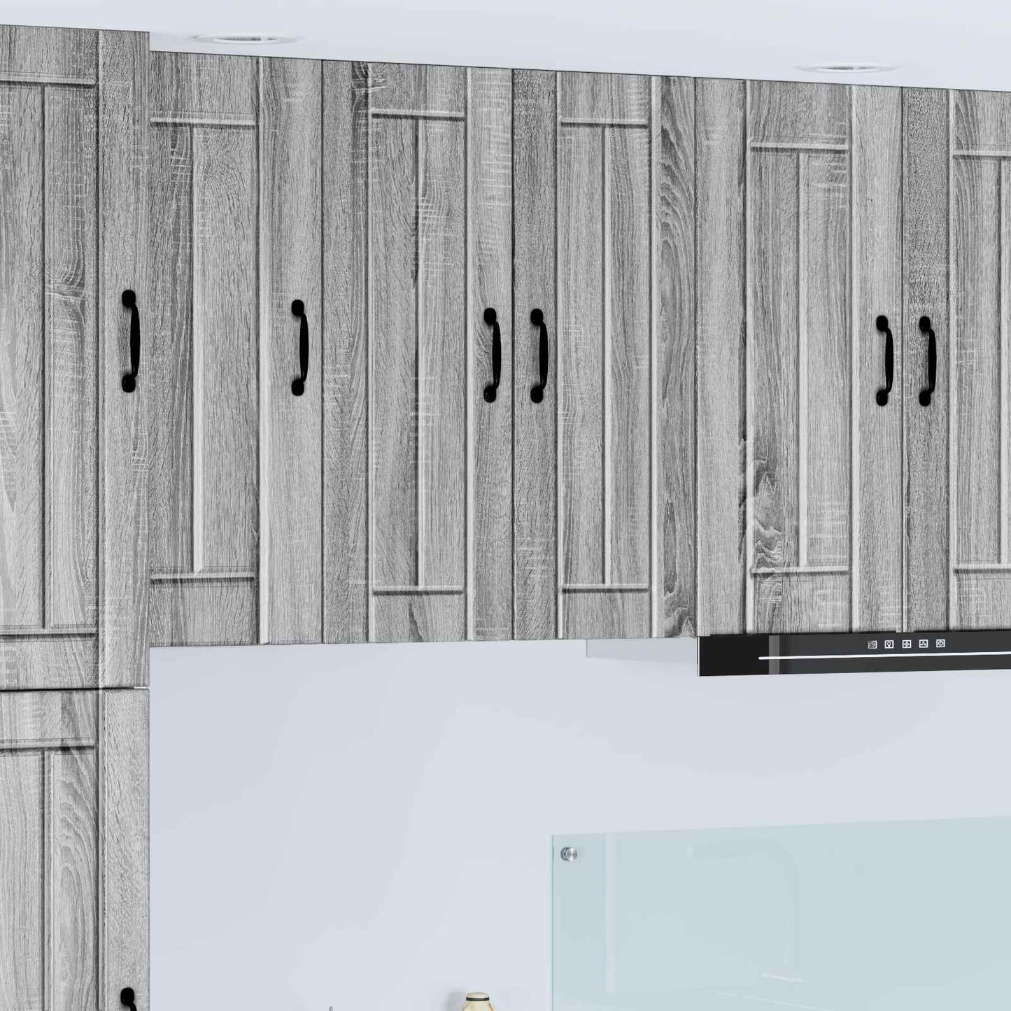 Armadietto a muro LUCCA 2 pcs Grigio Sonoma 30 x 31 x 80 cm