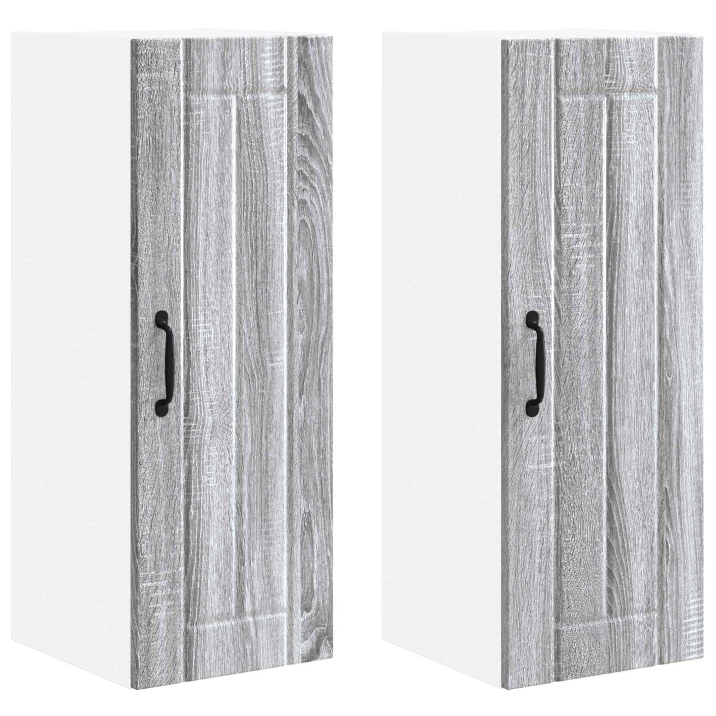 Armadietto a muro LUCCA 2 pcs Grigio Sonoma 30 x 31 x 80 cm