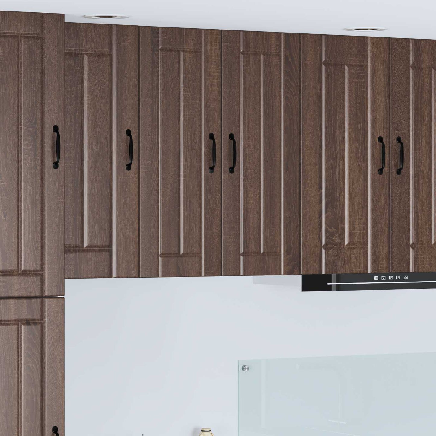 Armadietto a muro LUCCA 2 pcs Rovere Marrone 30 x 31 x 80 cm | homemem39