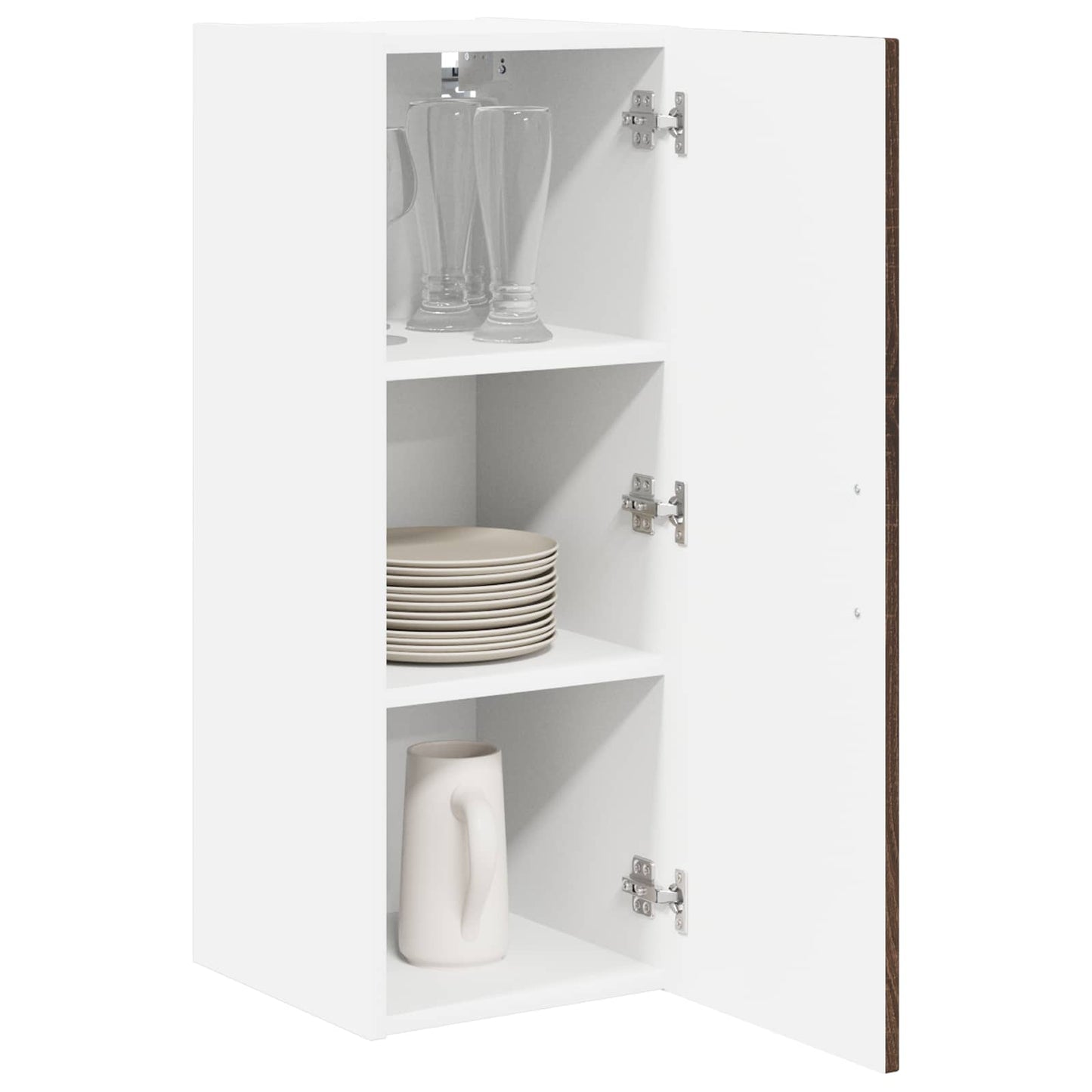 Armadietto a muro LUCCA 2 pcs Rovere Marrone 30 x 31 x 80 cm | homemem39