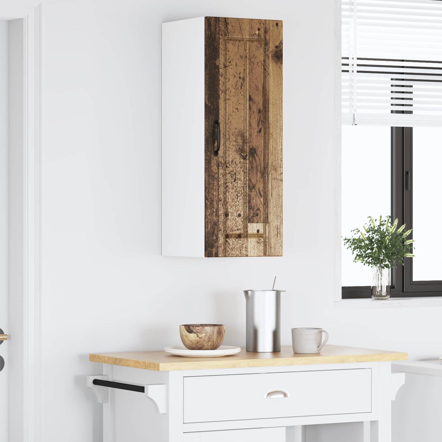 Armadietto a muro LUCCA Legno antico 30 x 31 x 80 cm | homemem39