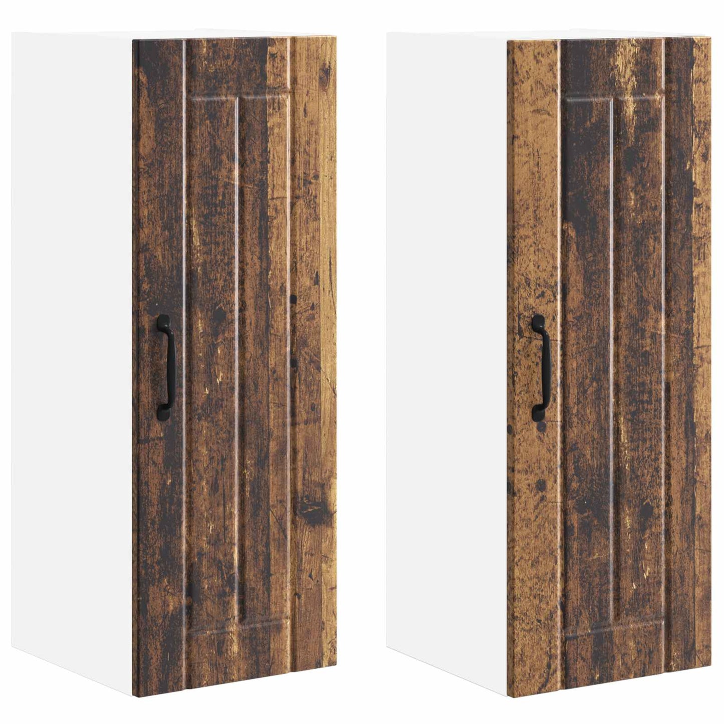 Armadietto a muro LUCCA 2 pcs Legno antico 30 x 31 x 80 cm | homemem39