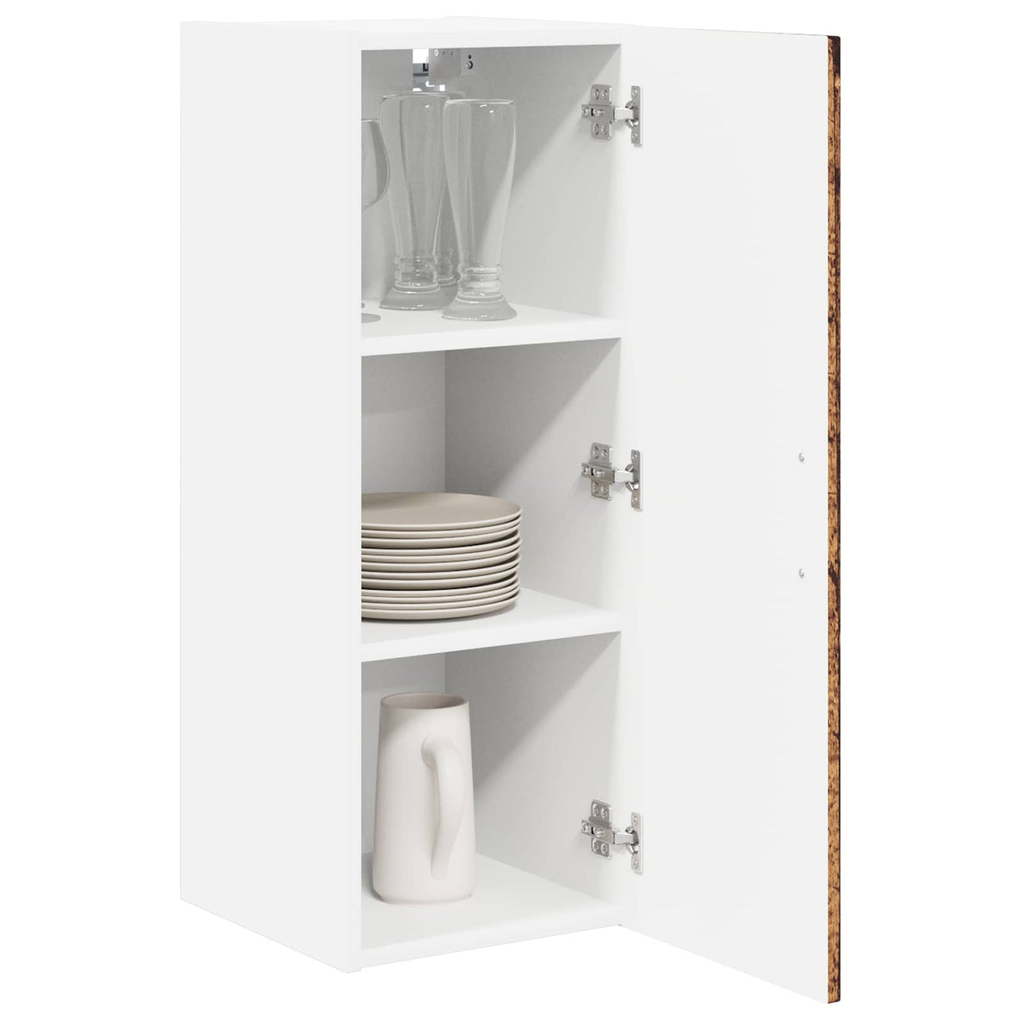 Armadietto a muro LUCCA 2 pcs Legno antico 30 x 31 x 80 cm