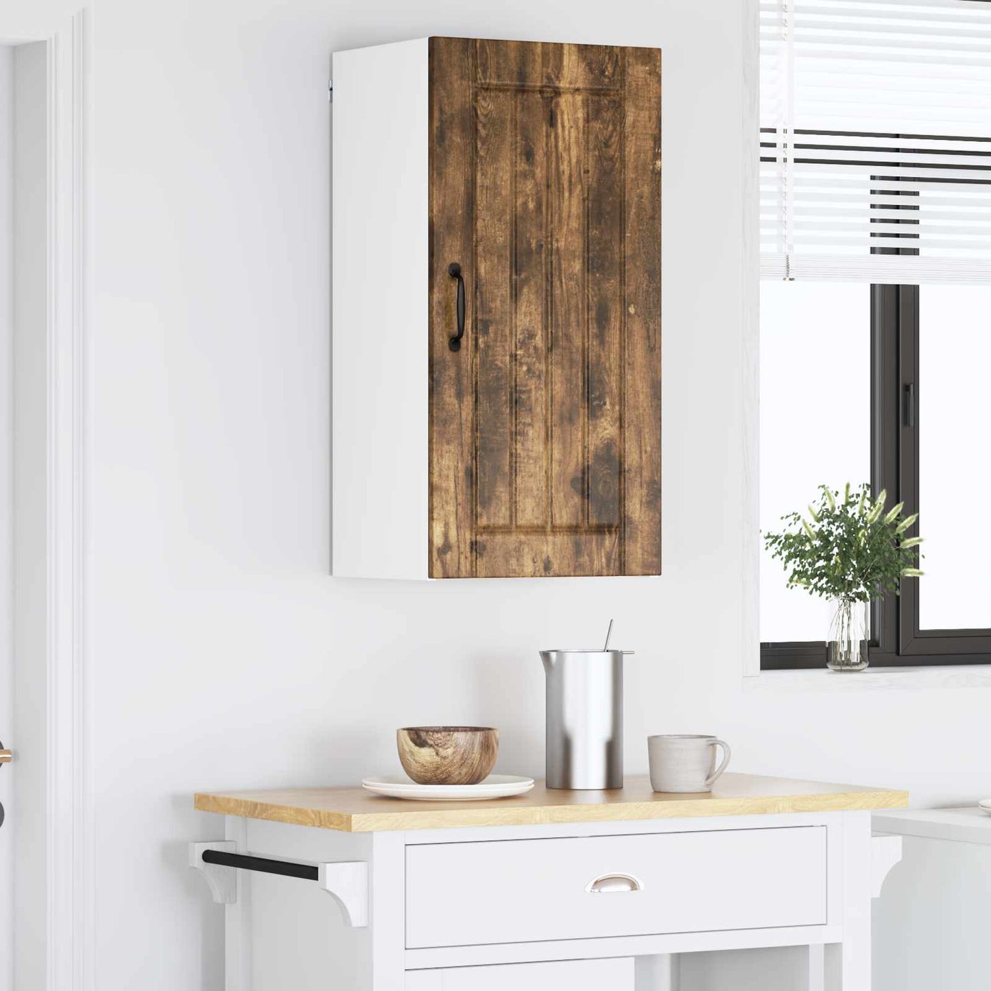 Armadietto a muro LUCCA Rovere Fumo 40 x 31 x 80 cm | homemem39