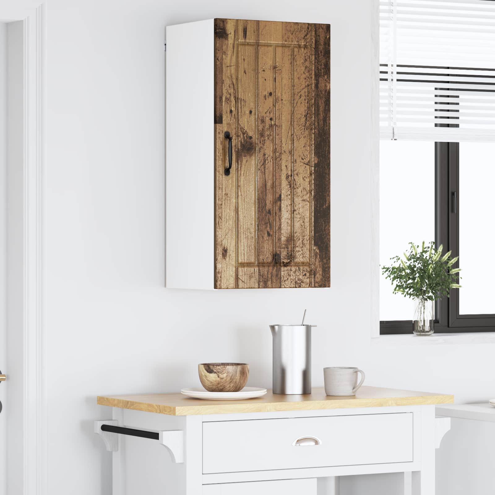 Armadietto a muro LUCCA Legno antico 40 x 31 x 80 cm | homemem39
