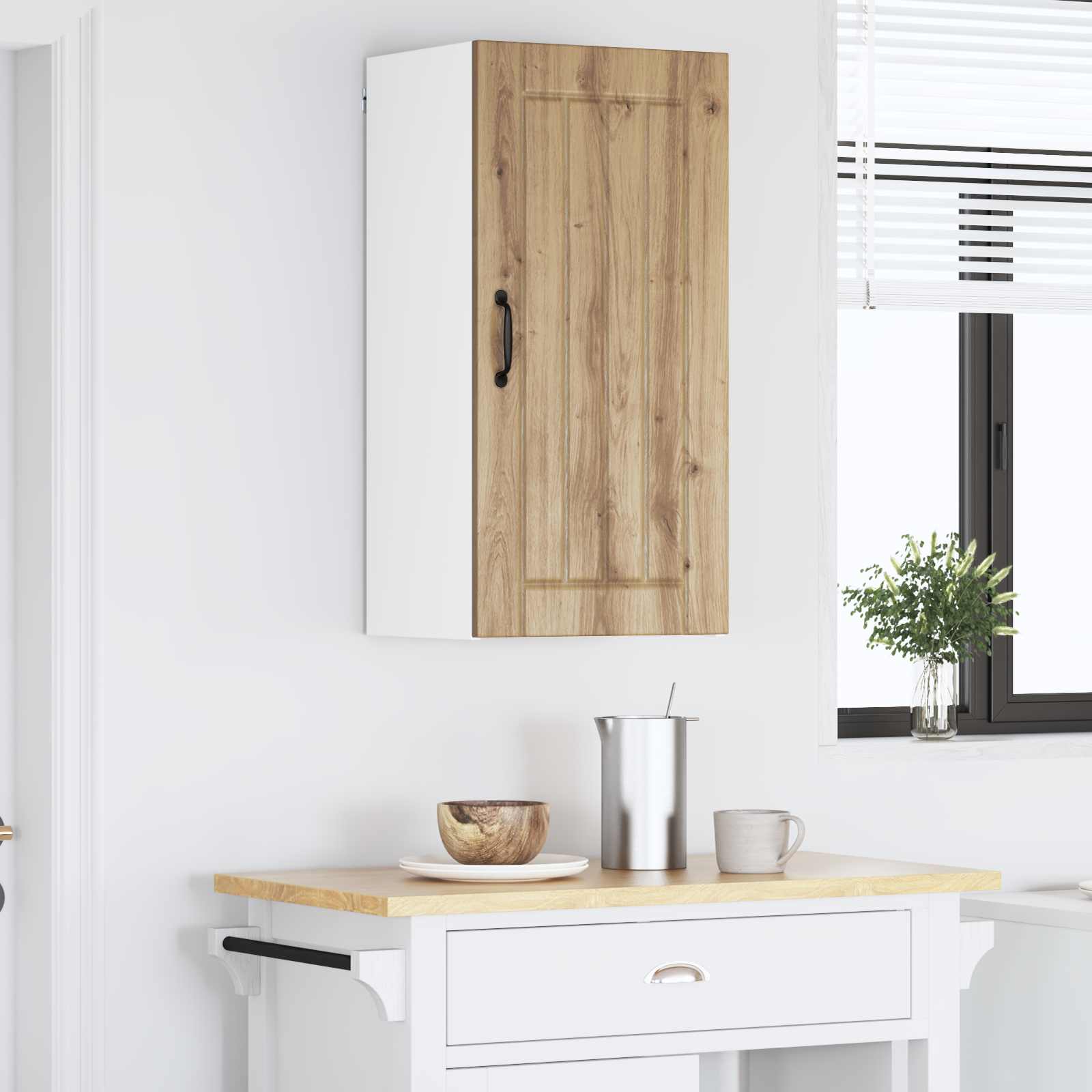 Armadietto a muro LUCCA Rovere Artigianale 40 x 31 x 80 cm | homemem39