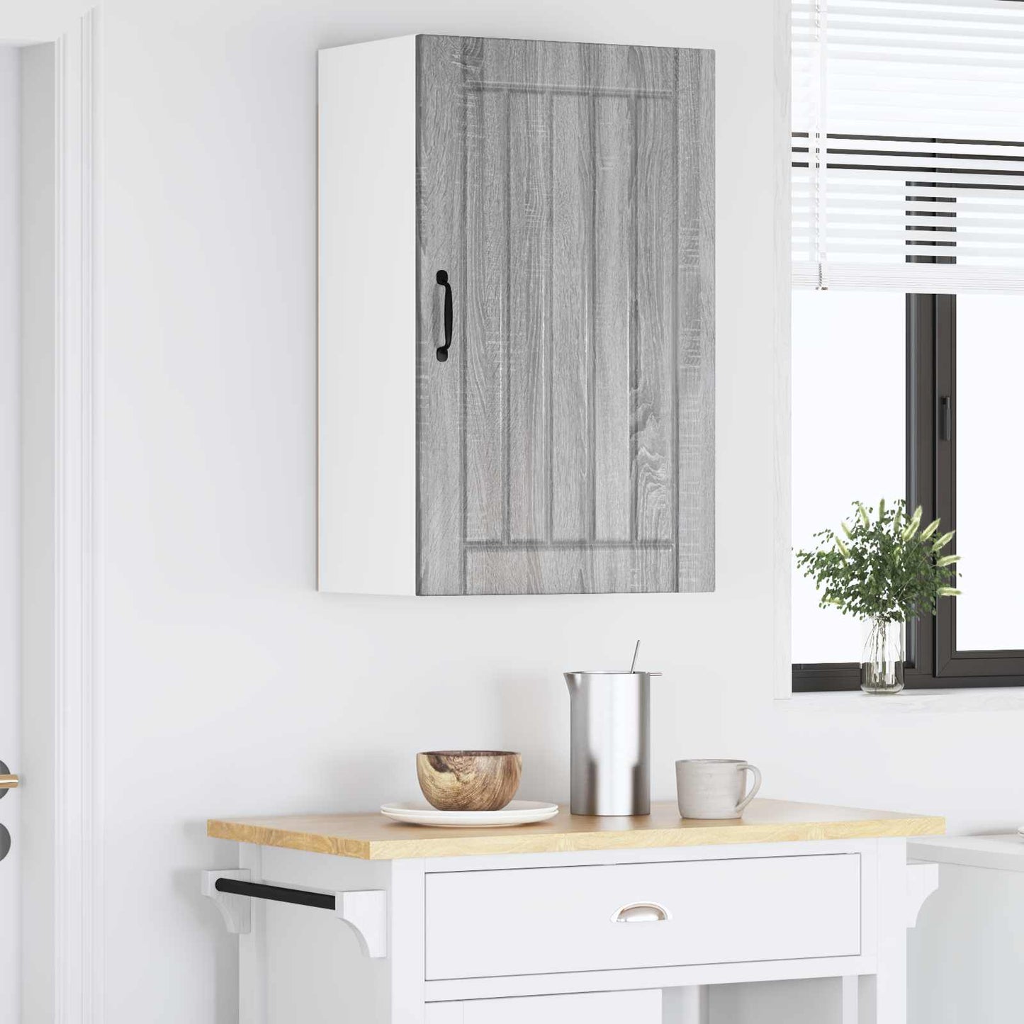 Armadietto a muro LUCCA Grigio Sonoma 50 x 31 x 80 cm | homemem39