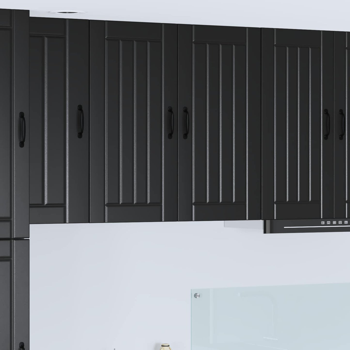 Armadietto a muro LUCCA Nero 80 x 31 x 80 cm | homemem39