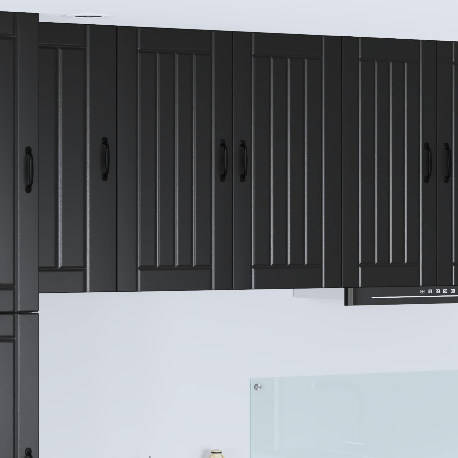 Armadietto a muro LUCCA Nero 80 x 31 x 80 cm | homemem39